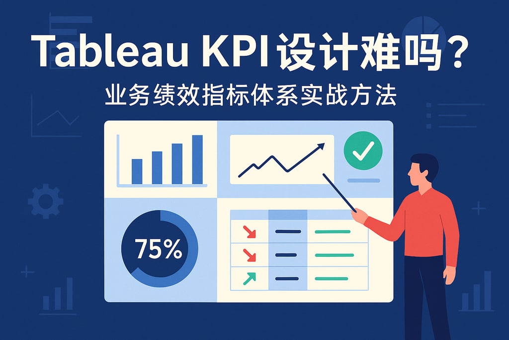 Tableau KPI设计难吗？业务绩效指标体系实战方法
